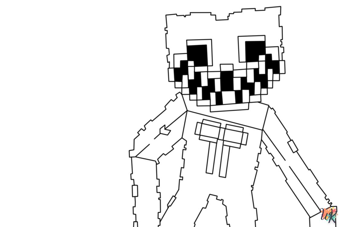 imprimer coloriage minecraft  pour enfant