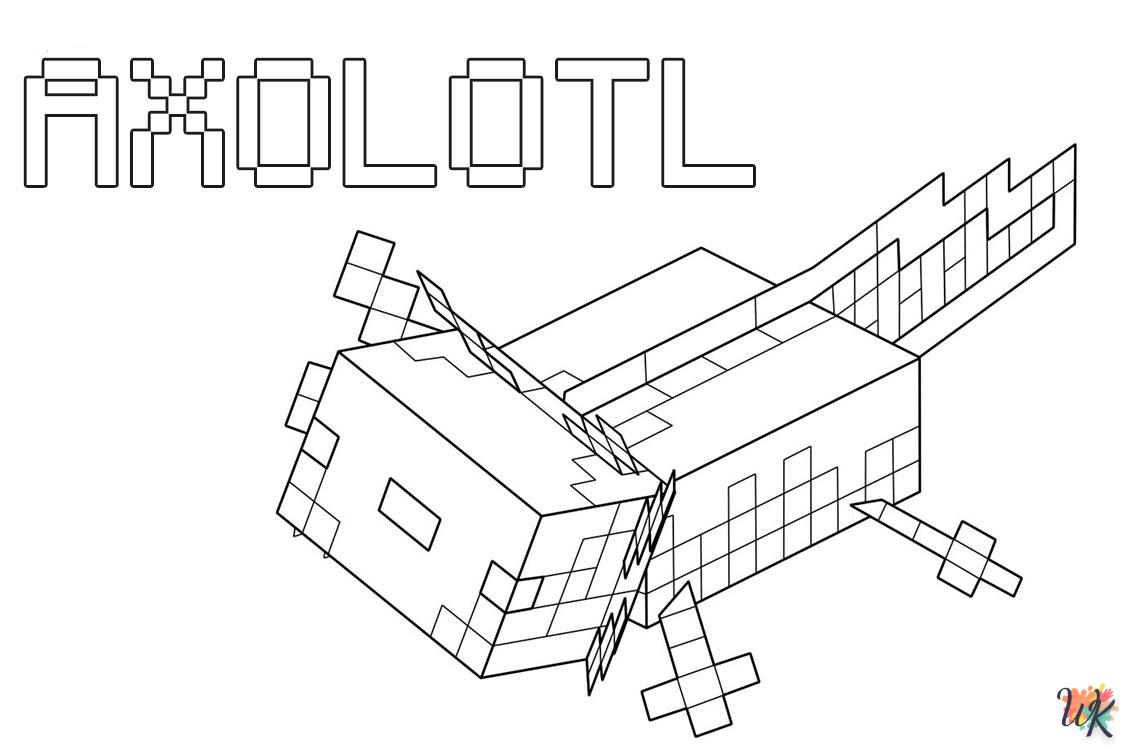 coloriage minecraft  pour enfant a imprimer gratuit