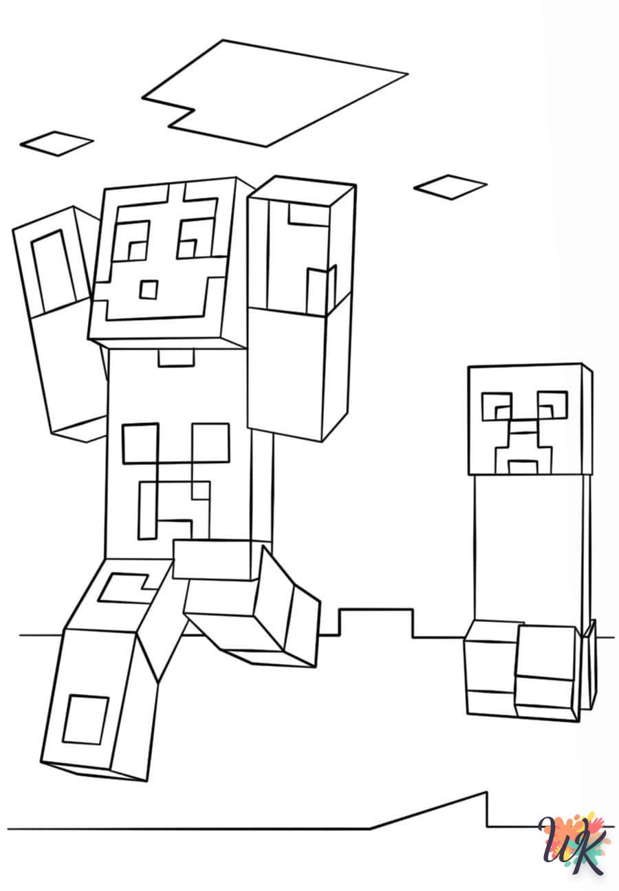 coloriage minecraft  en ligne