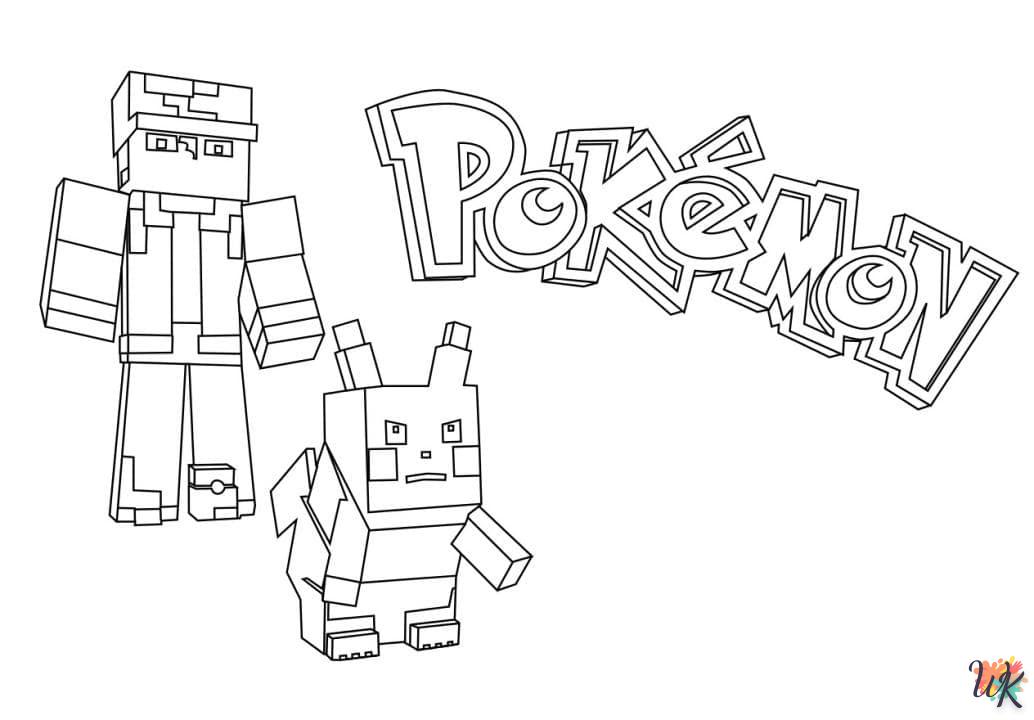 coloriage minecraft  pour enfant a imprimer gratuit