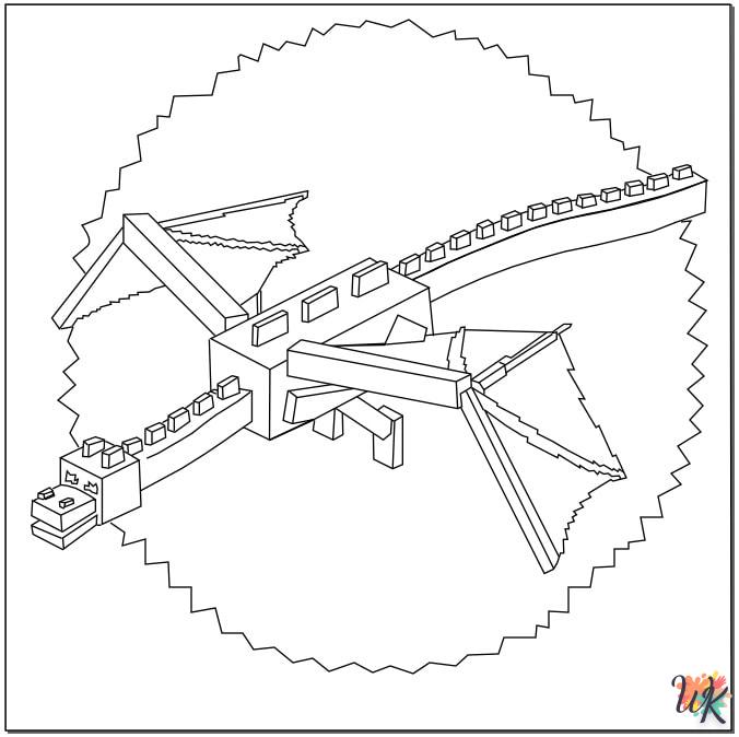 coloriage minecraft  a telecharger