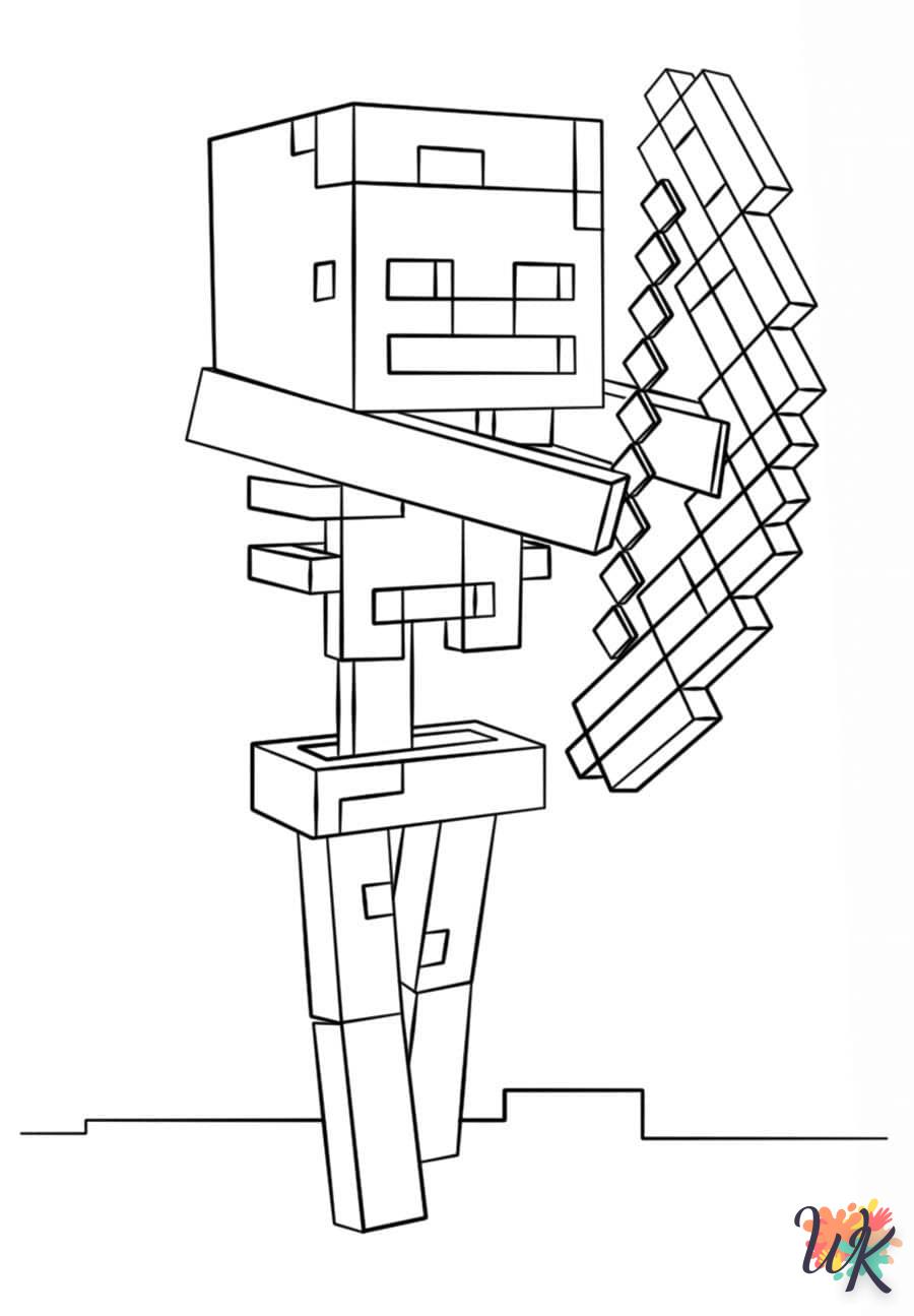 coloriage minecraft  en ligne pour bebe de 2 ans