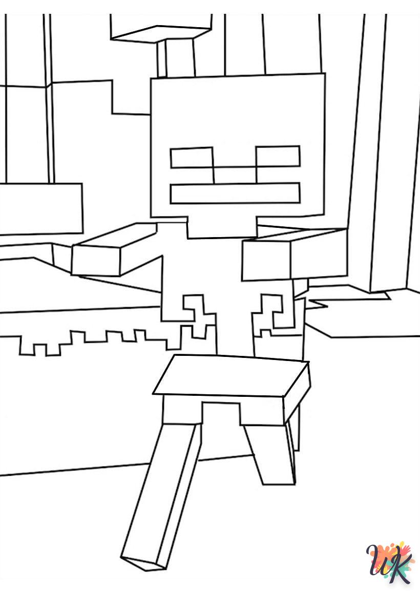 coloriage minecraft  en ligne pour bebe de 2 ans