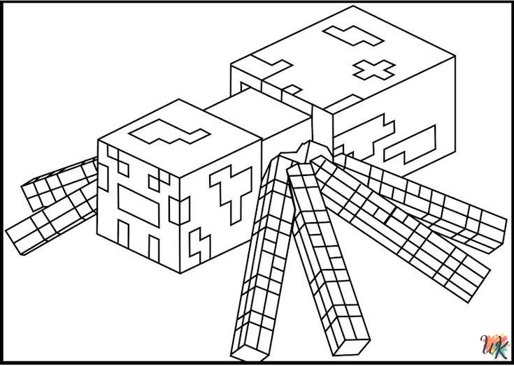 coloriage minecraft  enfant 7 ans a imprimer