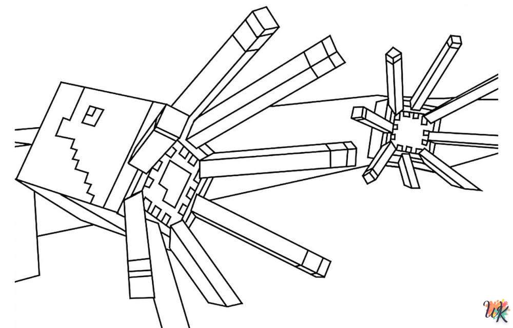 coloriage minecraft  enfant 8 ans a imprimer