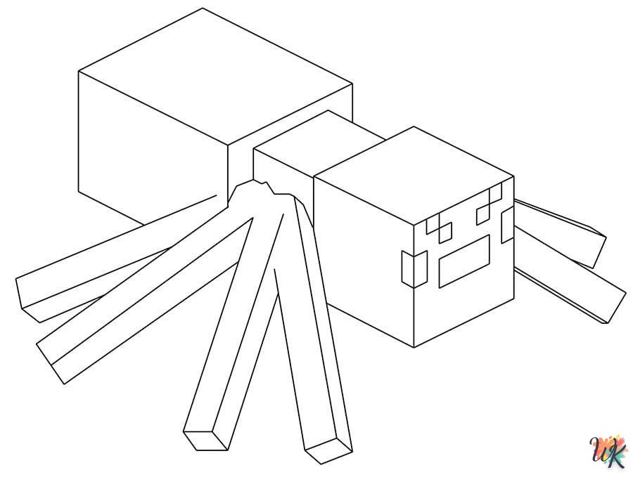 coloriage minecraft  et dessin a imprimer