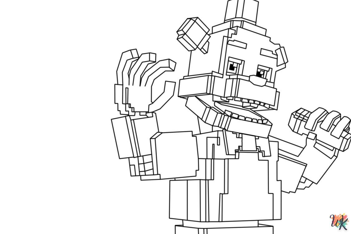 coloriage minecraft  enfant a imprimer