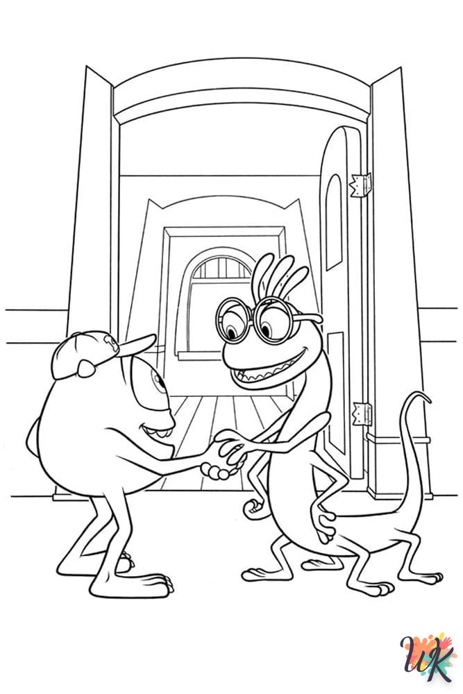 coloriage Monster Inc  gratuit en ligne