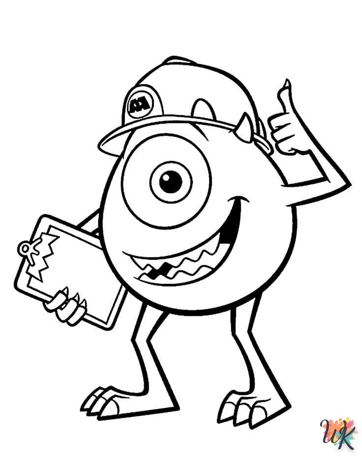 coloriage Monster Inc  en ligne pour enfant