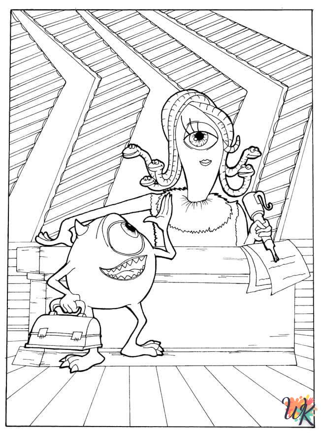 coloriage Monster Inc  pour enfants