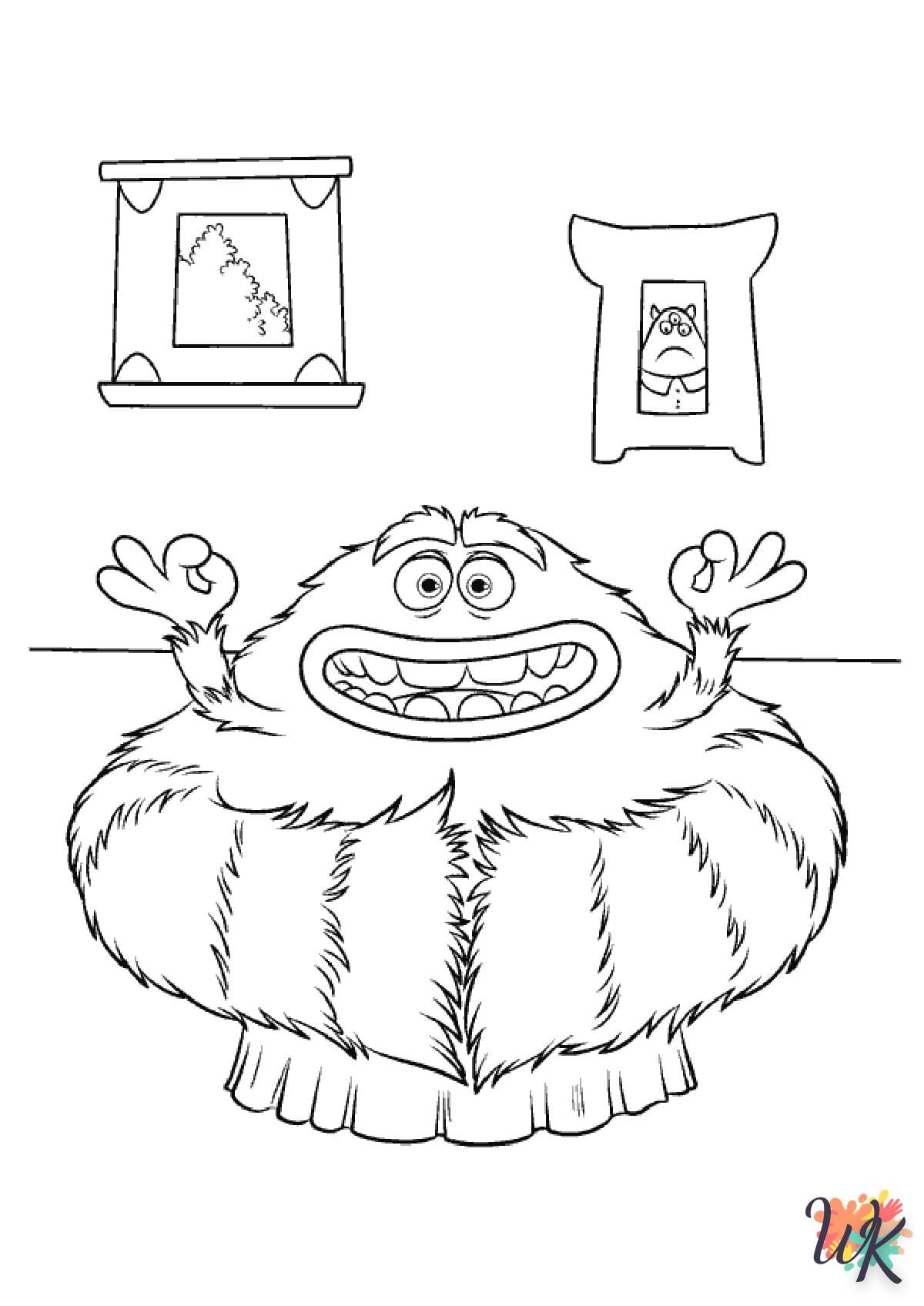 coloriage Monster Inc  de pour enfants