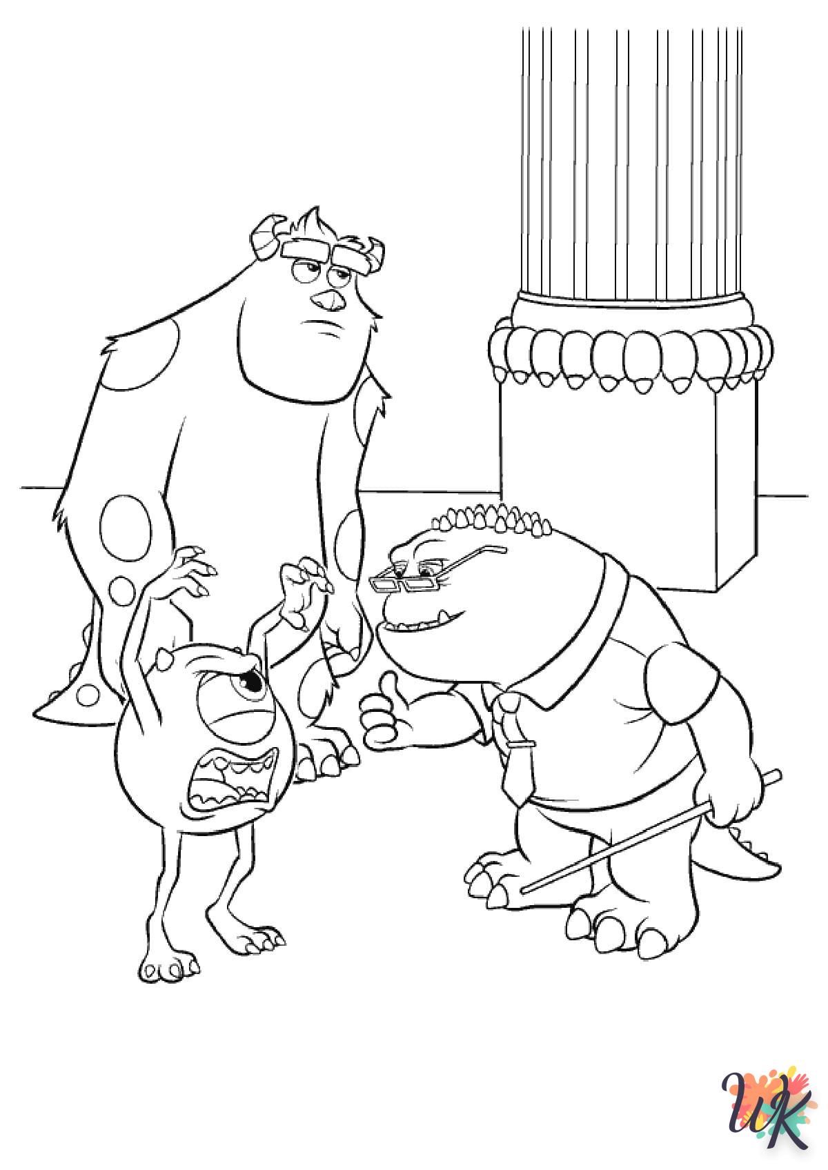 coloriage Monster Inc  pour enfant à imprimer