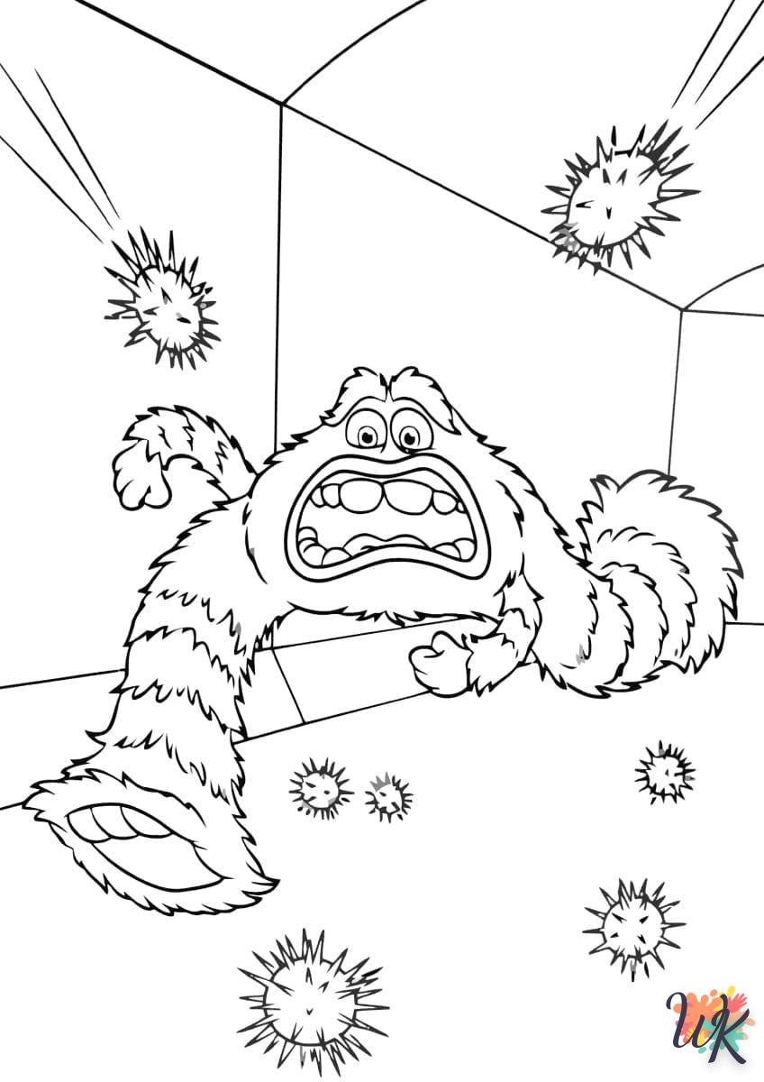 coloriage Monster Inc  a imprimer pour enfant de 4 ans