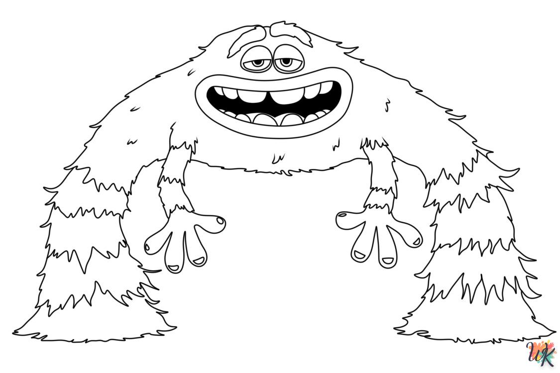 coloriage Monster Inc  pour enfant a imprimer