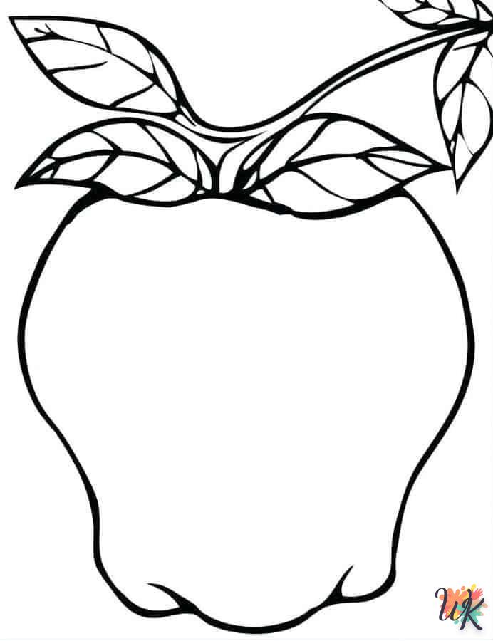 coloriage pomme  licorne en ligne gratuit à imprimer