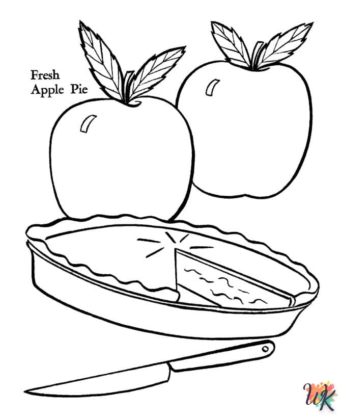 a imprimer coloriage pomme  gratuit