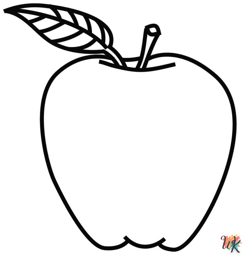 image pour coloriage pomme  enfant