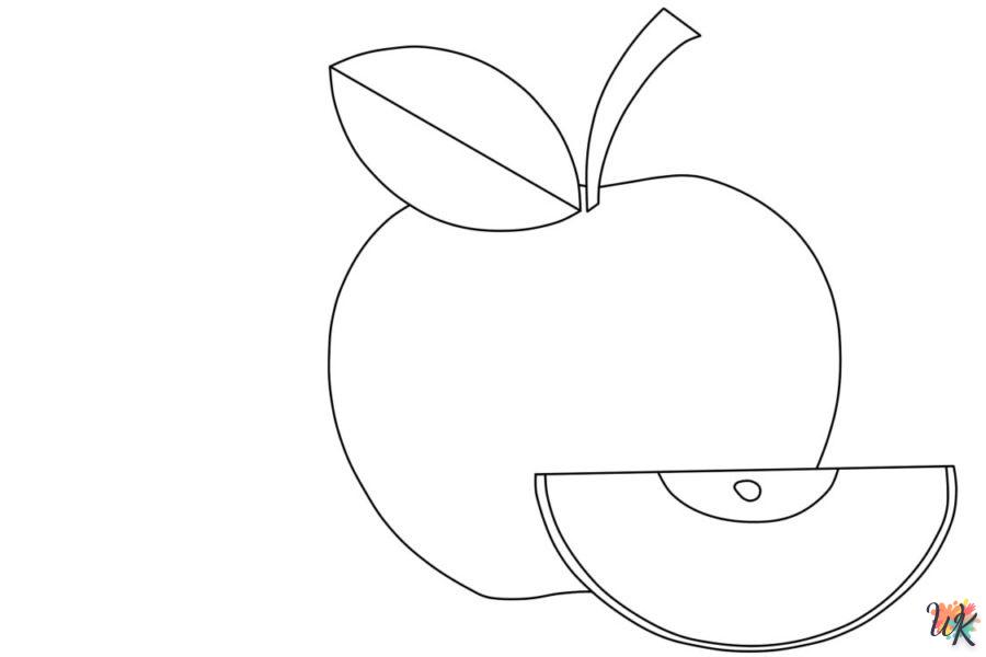 coloriage pomme  en ligne