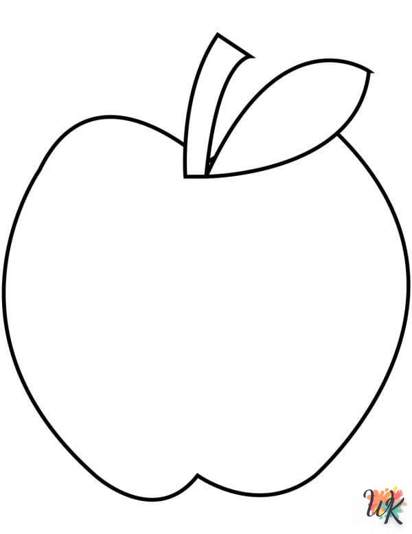 imprimer coloriage pomme