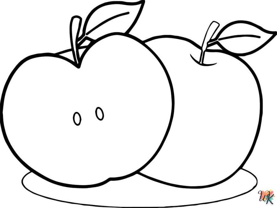 coloriage pomme  à colorier en ligne