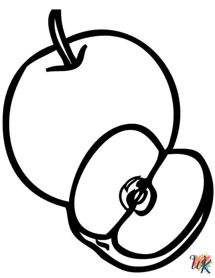 imprimer coloriage pomme