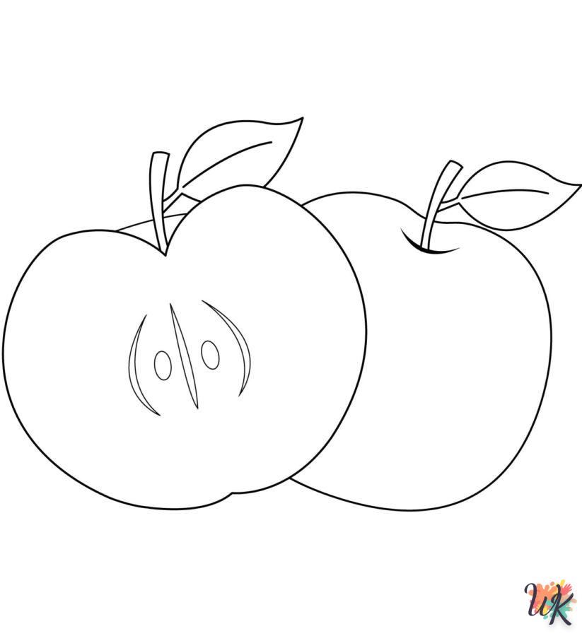 coloriage pomme  en ligne