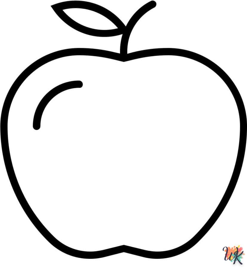 image pour coloriage pomme  enfant