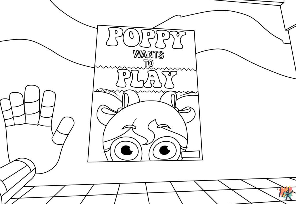 coloriage Poppy Playtime  enfant 7 ans a imprimer