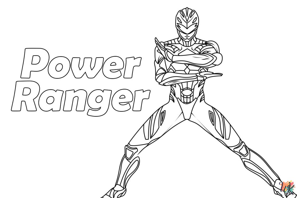 coloriage Power Rangers  educatif pour enfant