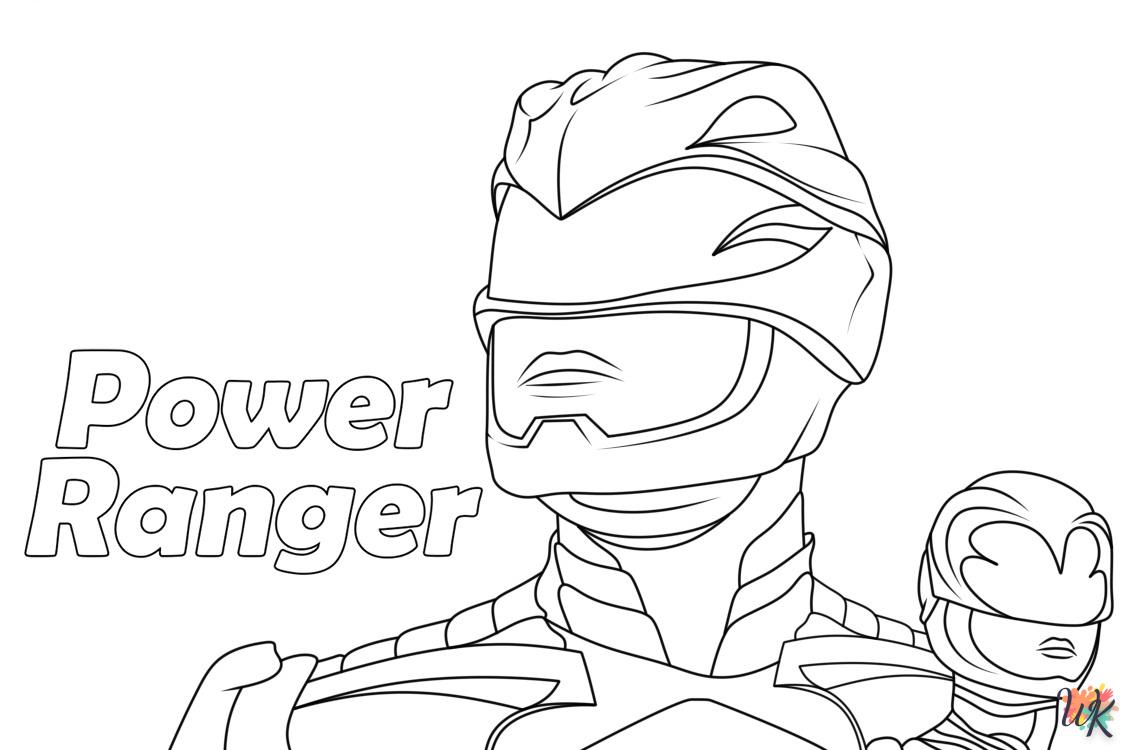 coloriage Power Rangers  7 ans en ligne gratuit à imprimer