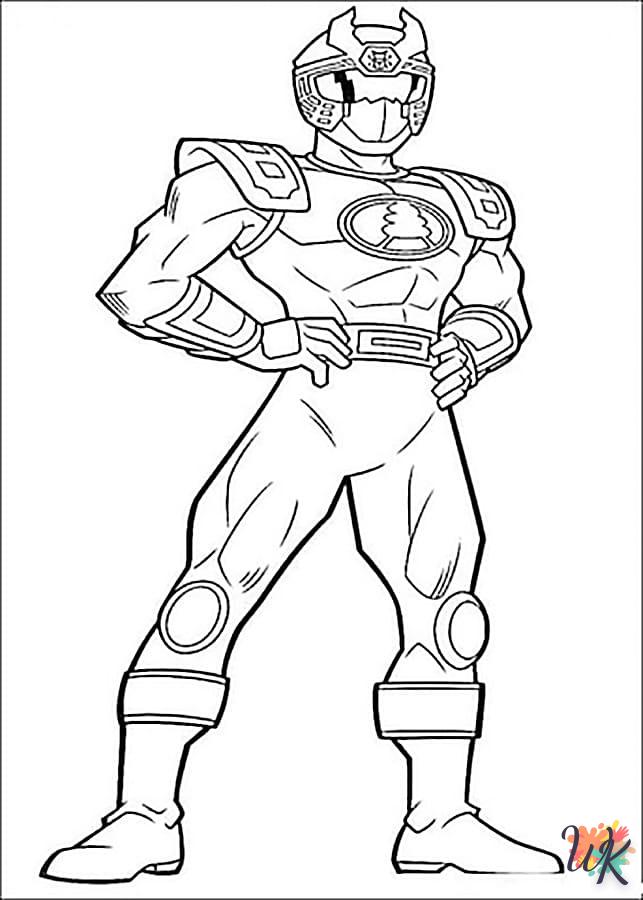 coloriage Power Rangers  en ligne adulte gratuit