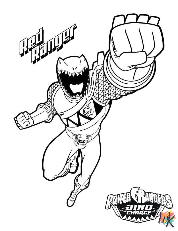 coloriage Power Rangers  pour enfant a imprimer gratuit