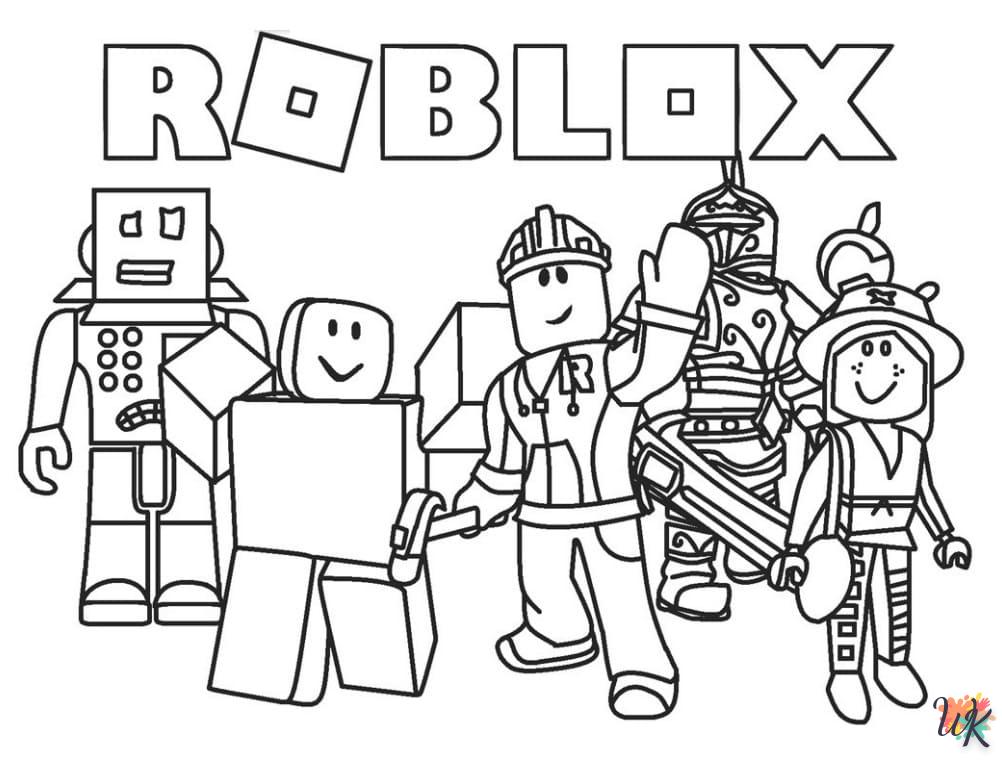 coloriage Roblox  pour enfant à imprimer