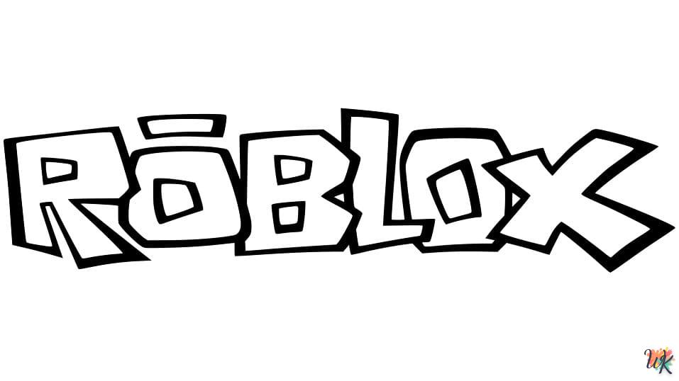 coloriage Roblox  enfant à imprimer pdf
