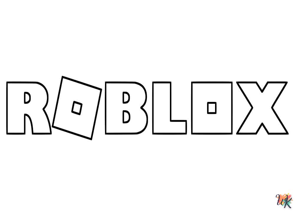 image de coloriage Roblox  pour enfant