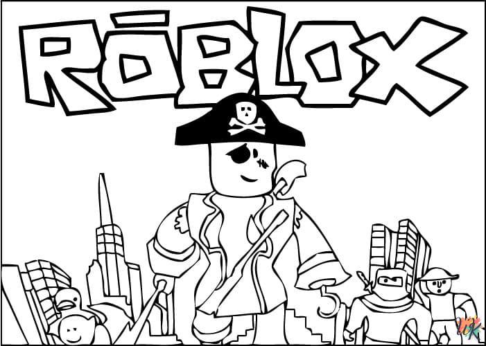 coloriage Roblox  à imprimer pour enfants