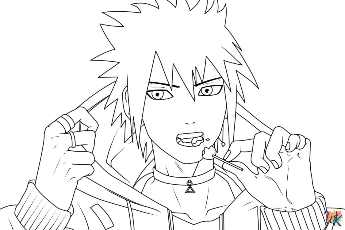 coloriage Sasuke  pour enfant de 6 ans