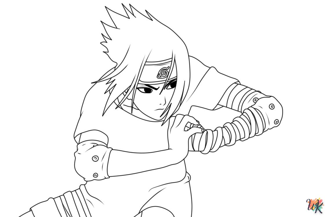 a imprimer coloriage Sasuke  gratuit