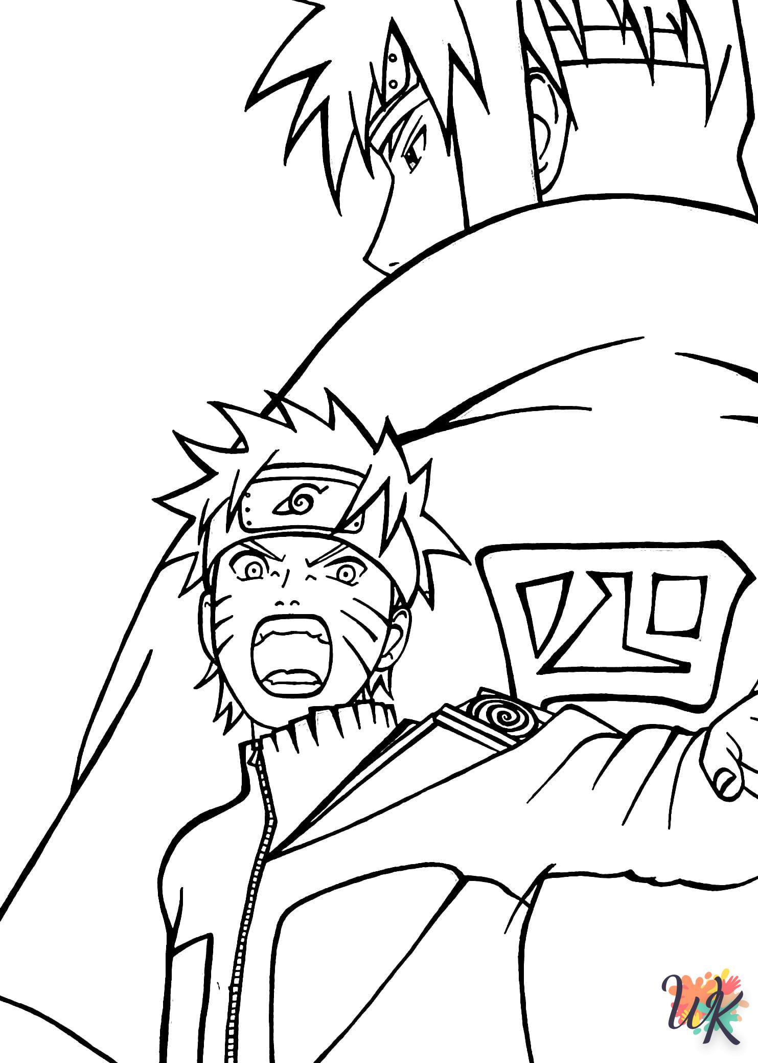 coloriage Sasuke  a imprimer gratuit