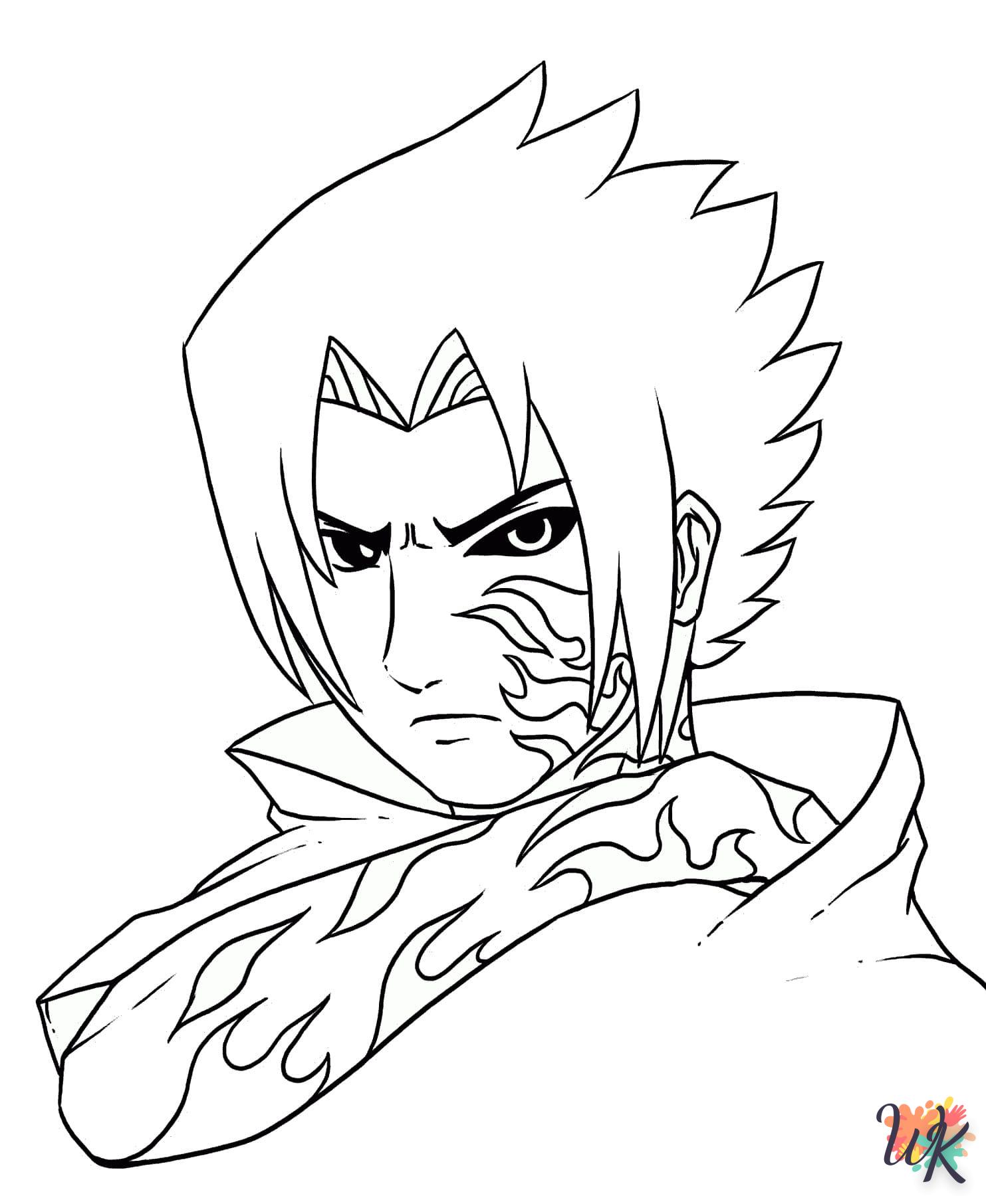 coloriage Sasuke  a dessiner et imprimer