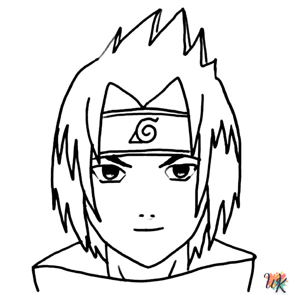 coloriage Sasuke  à imprimer pdf gratuit