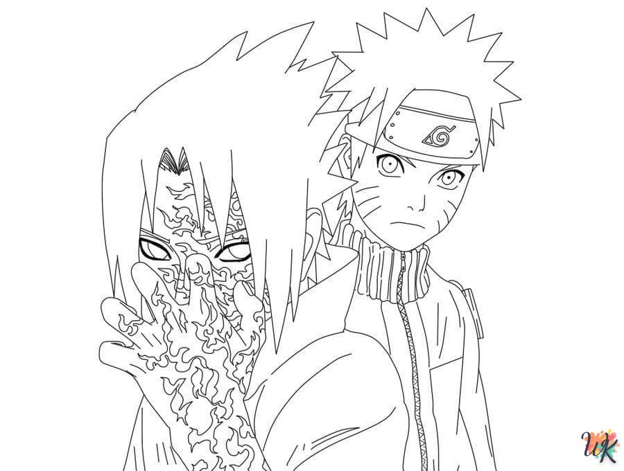 coloriage Sasuke  en ligne avengers gratuit