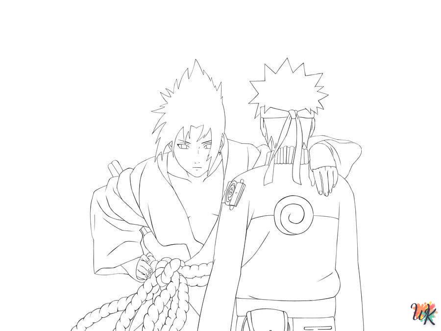 coloriage Sasuke  pour enfant à imprimer