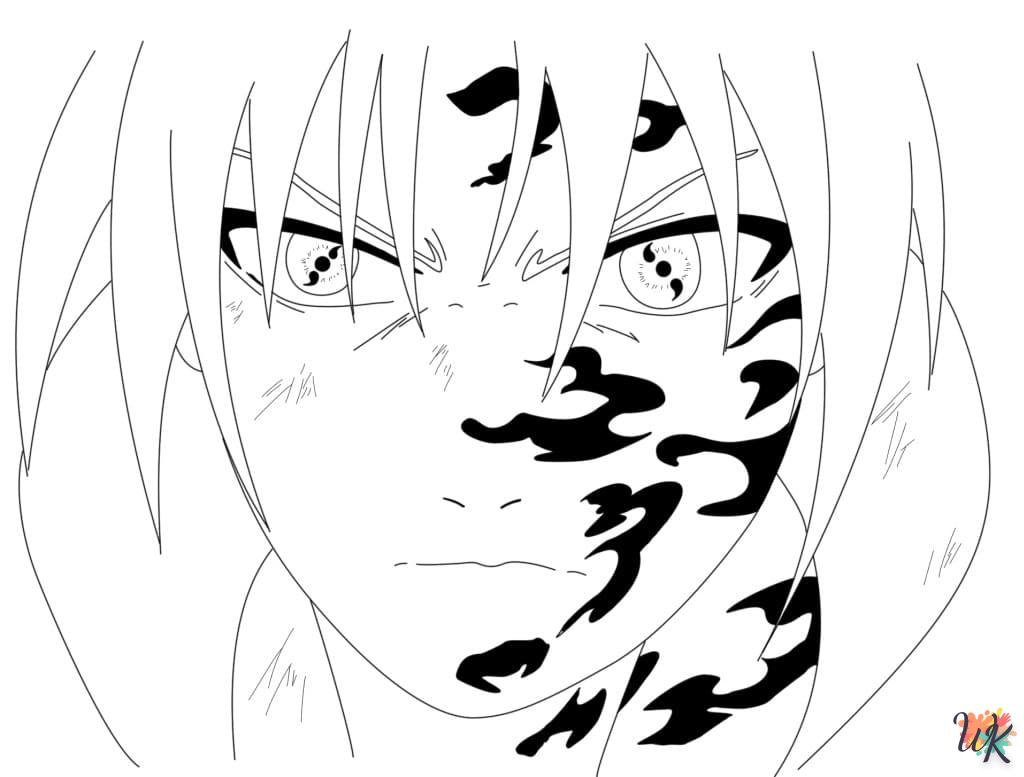 télécharger coloriage Sasuke  gratuit