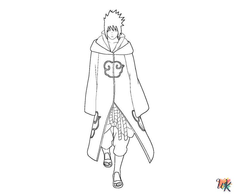 coloriage Sasuke  en ligne à imprimer