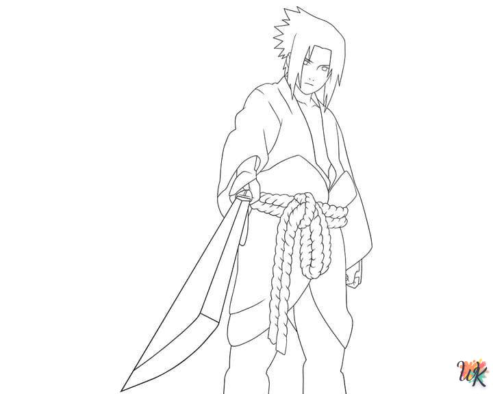 coloriage Sasuke  à imprimer gratuitement pdf