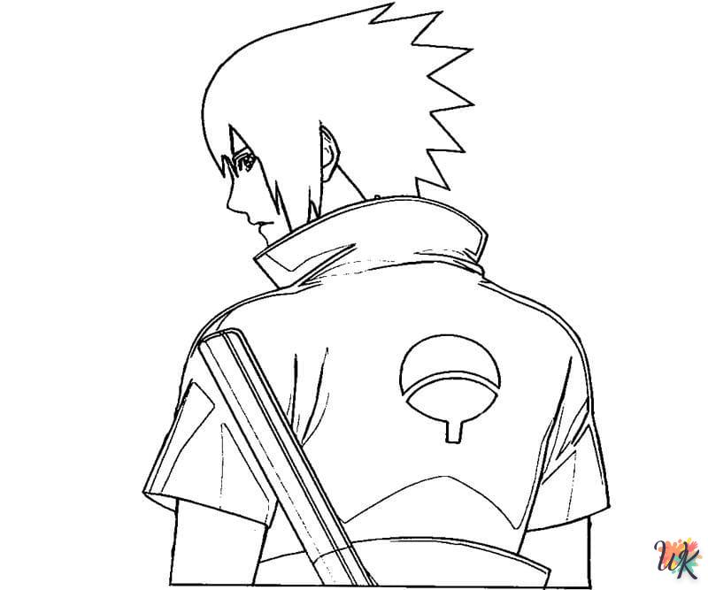 coloriage Sasuke  d'enfant a imprimer