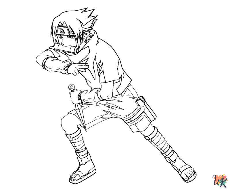 imprimer coloriage Sasuke  pour enfant