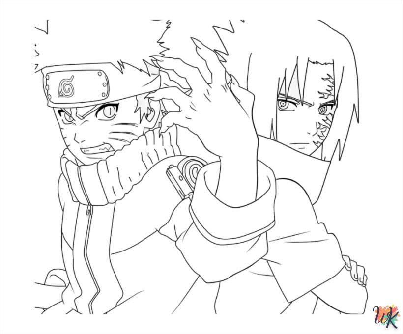 coloriage Sasuke  sonic en ligne gratuit à imprimer