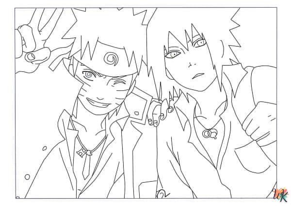 imprimer coloriage Sasuke